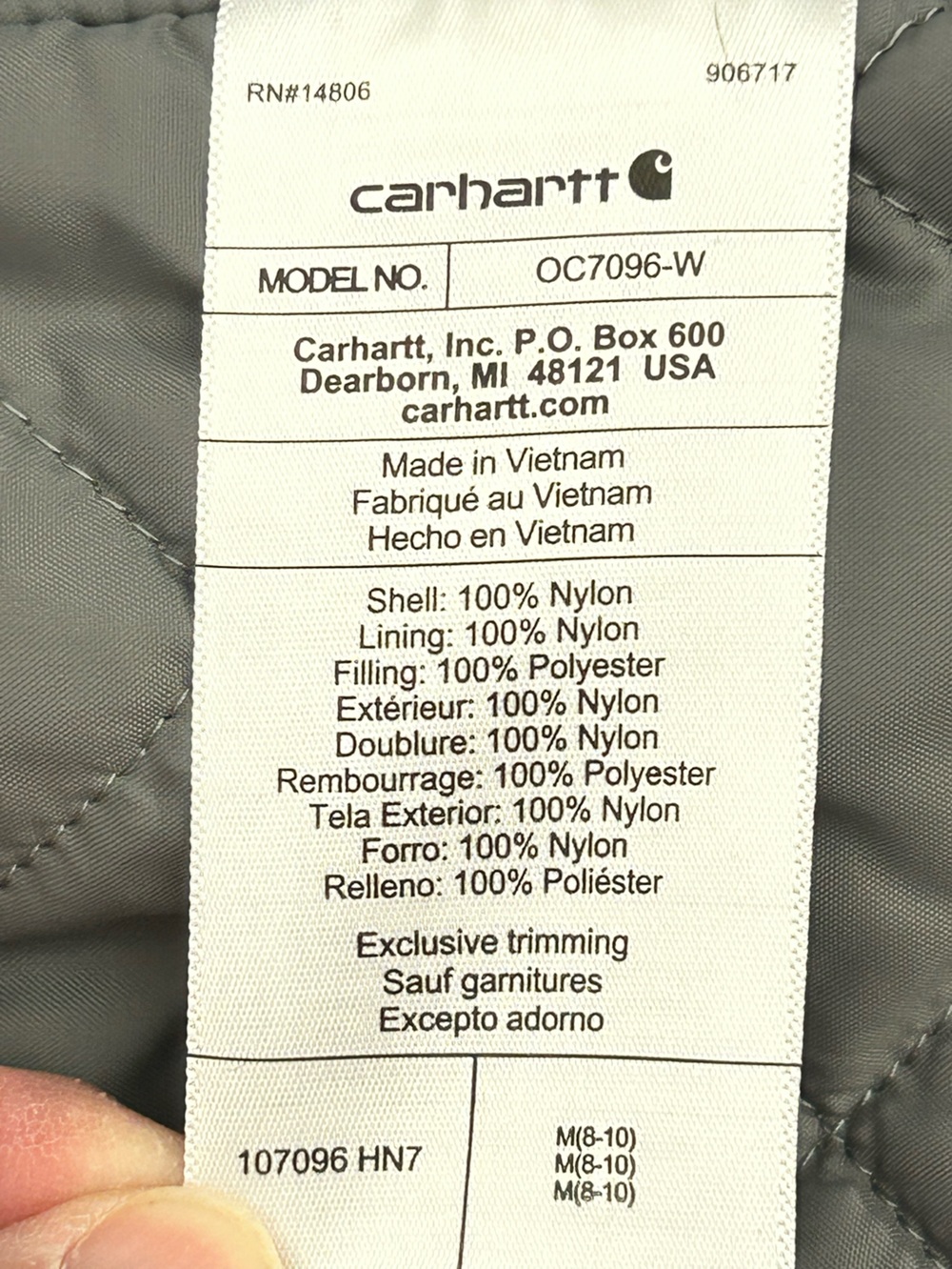 Carhartt Women's Hooded Storm Defender Waterproof Insulated Jacket Blue Size M - Picture 12 of 16